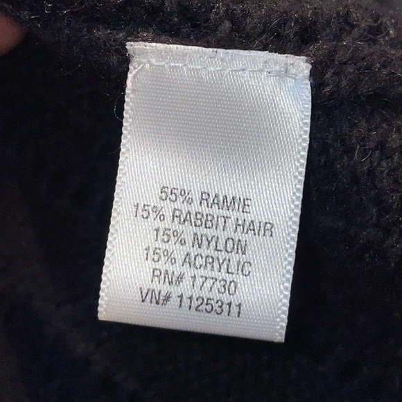 Black Mossimo Ramie Blend Waterfall Cardigan | Size Small - Picture 3 of 8